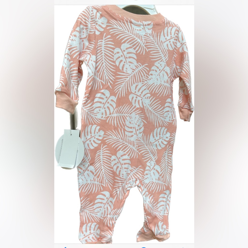 0-3 baby pajamas, peach, orange in color. Koala kids - Picture 3 of 3